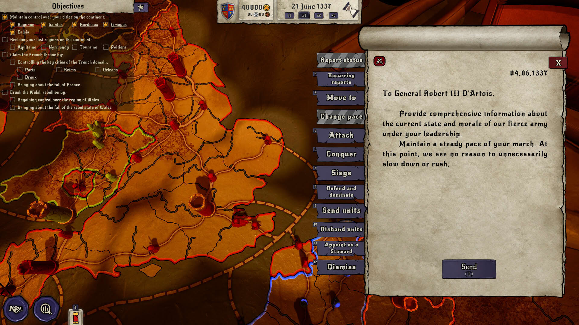Screenshot for King's Orders