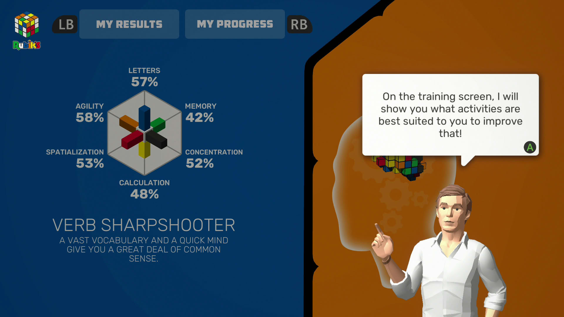 Screenshot for Professor Rubik's Brain Fitness