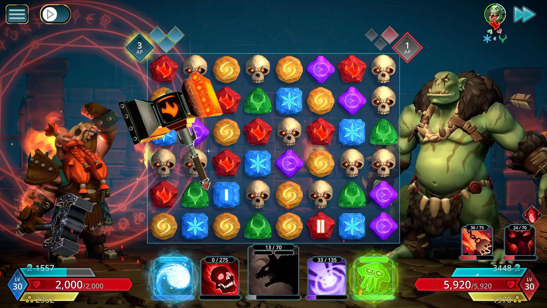 Screenshot for Puzzle Quest 3