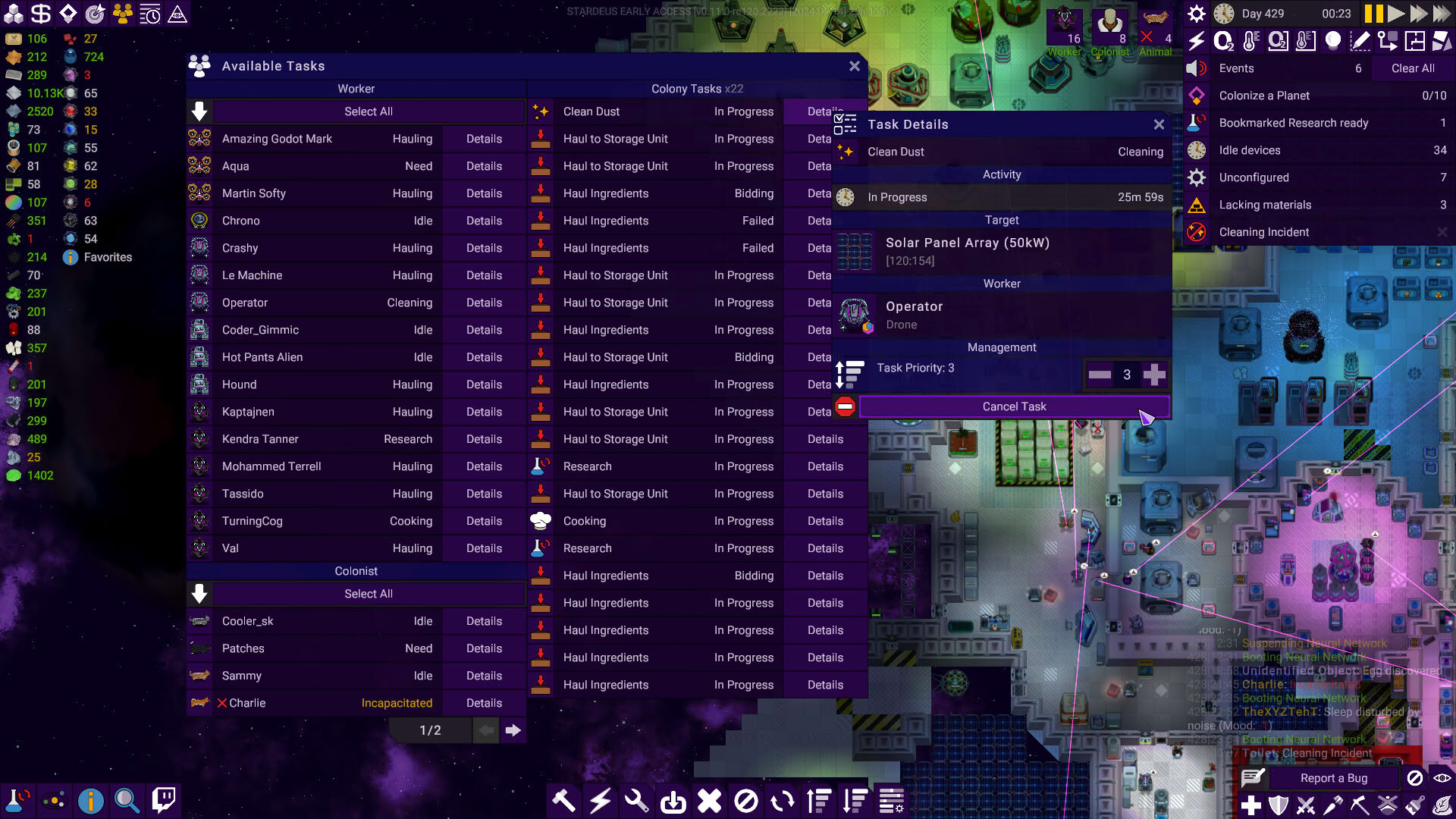 Screenshot for Stardeus