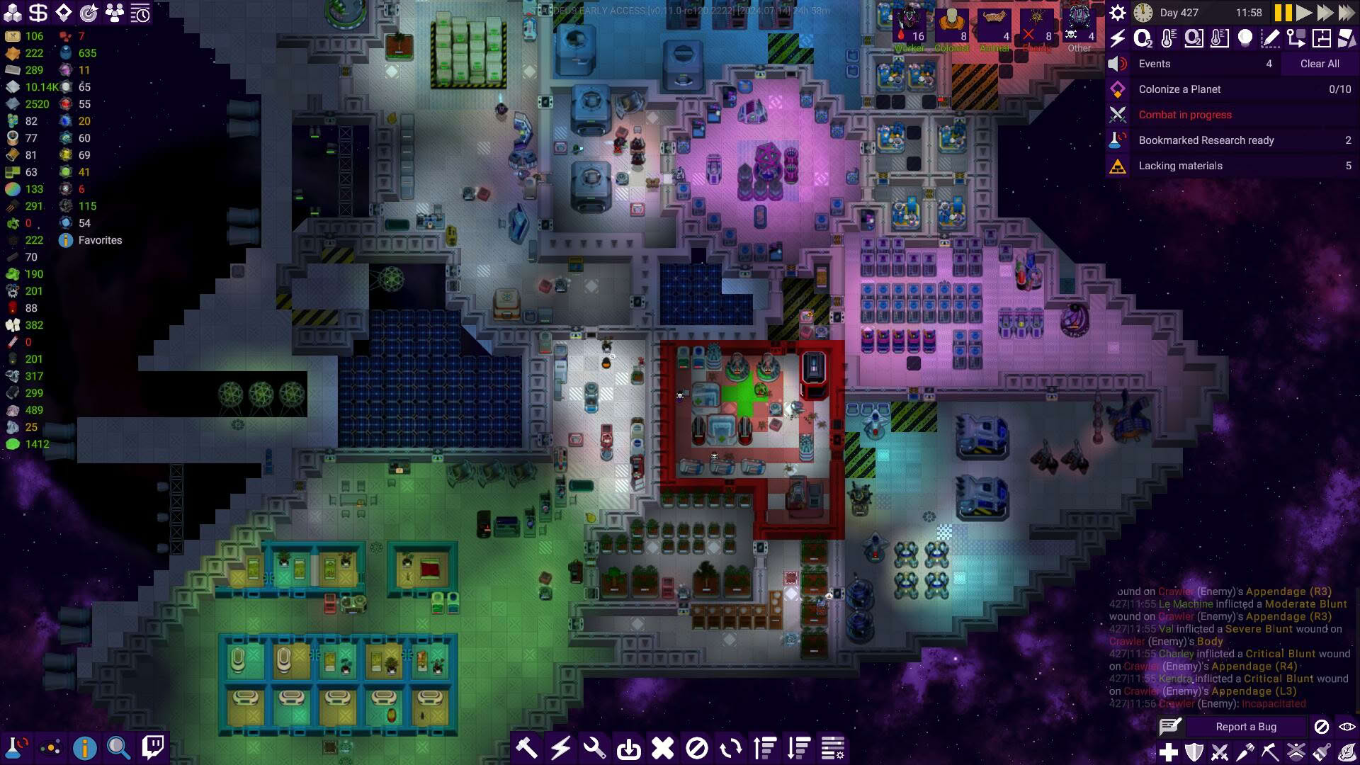 Screenshot for Stardeus