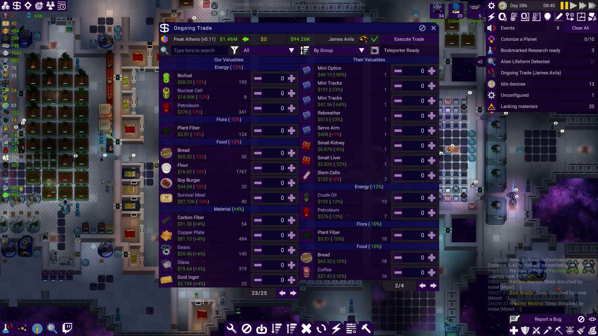 Screenshot for Stardeus