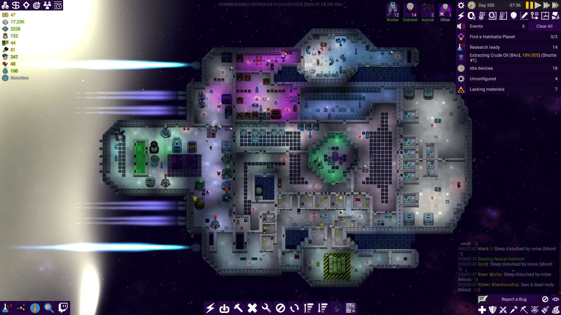 Screenshot for Stardeus