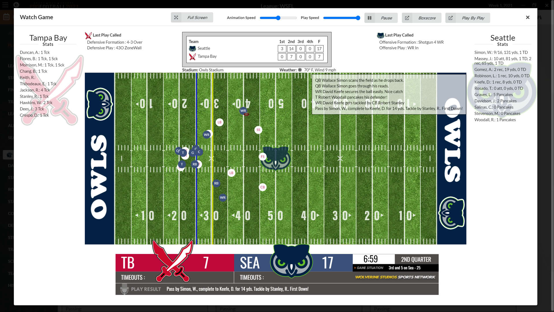 Screenshot for Draft Day Sports: Pro Football 2021