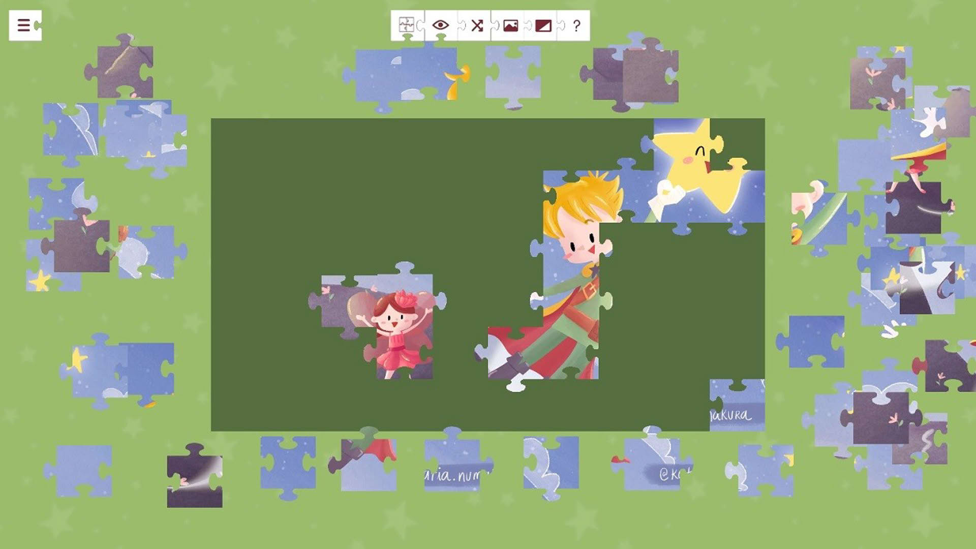 Screenshot for My Little Prince: A Jigsaw Puzzle Tale