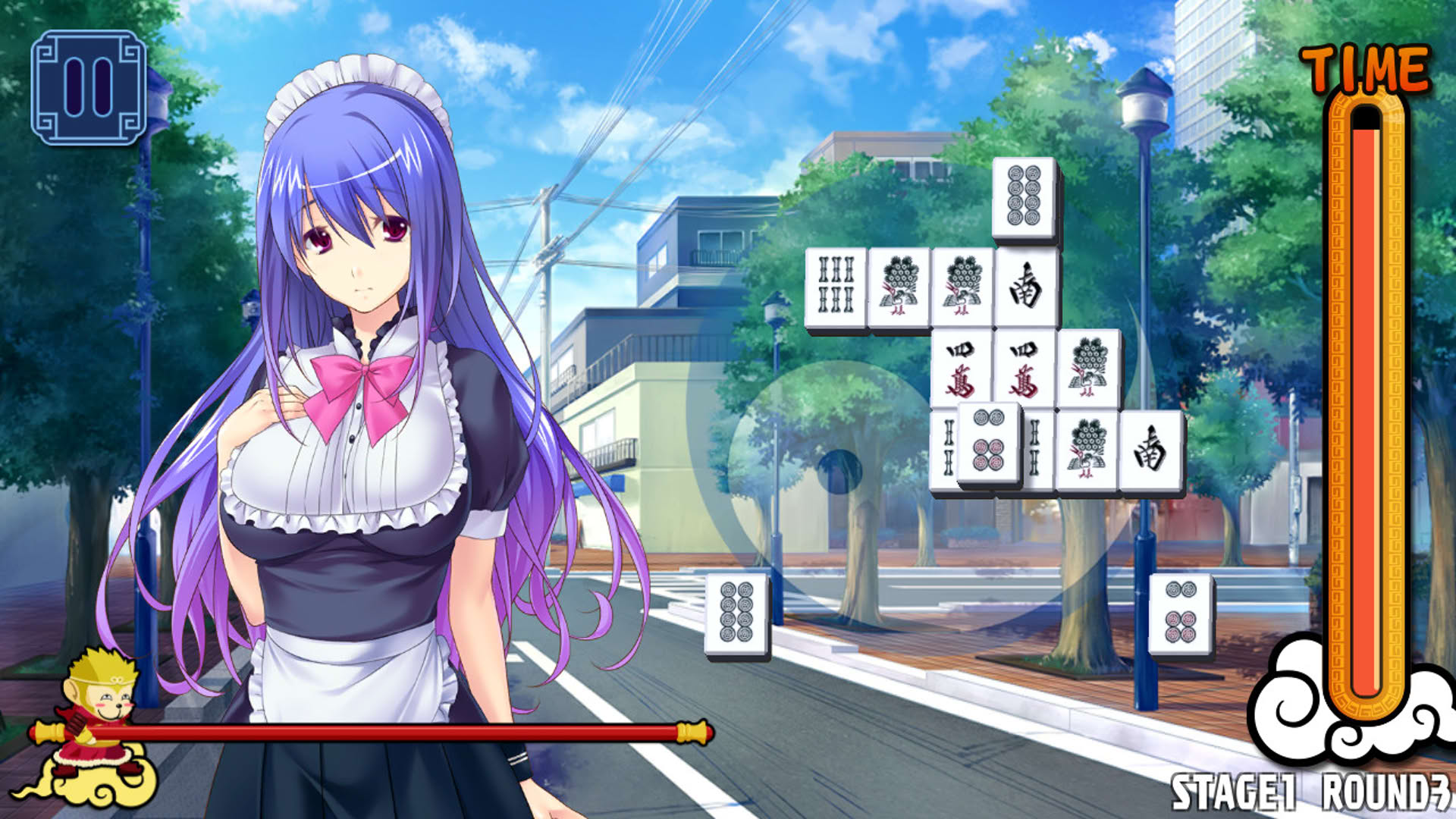 Screenshot for Pretty Girls Mahjong Solitaire: Blue