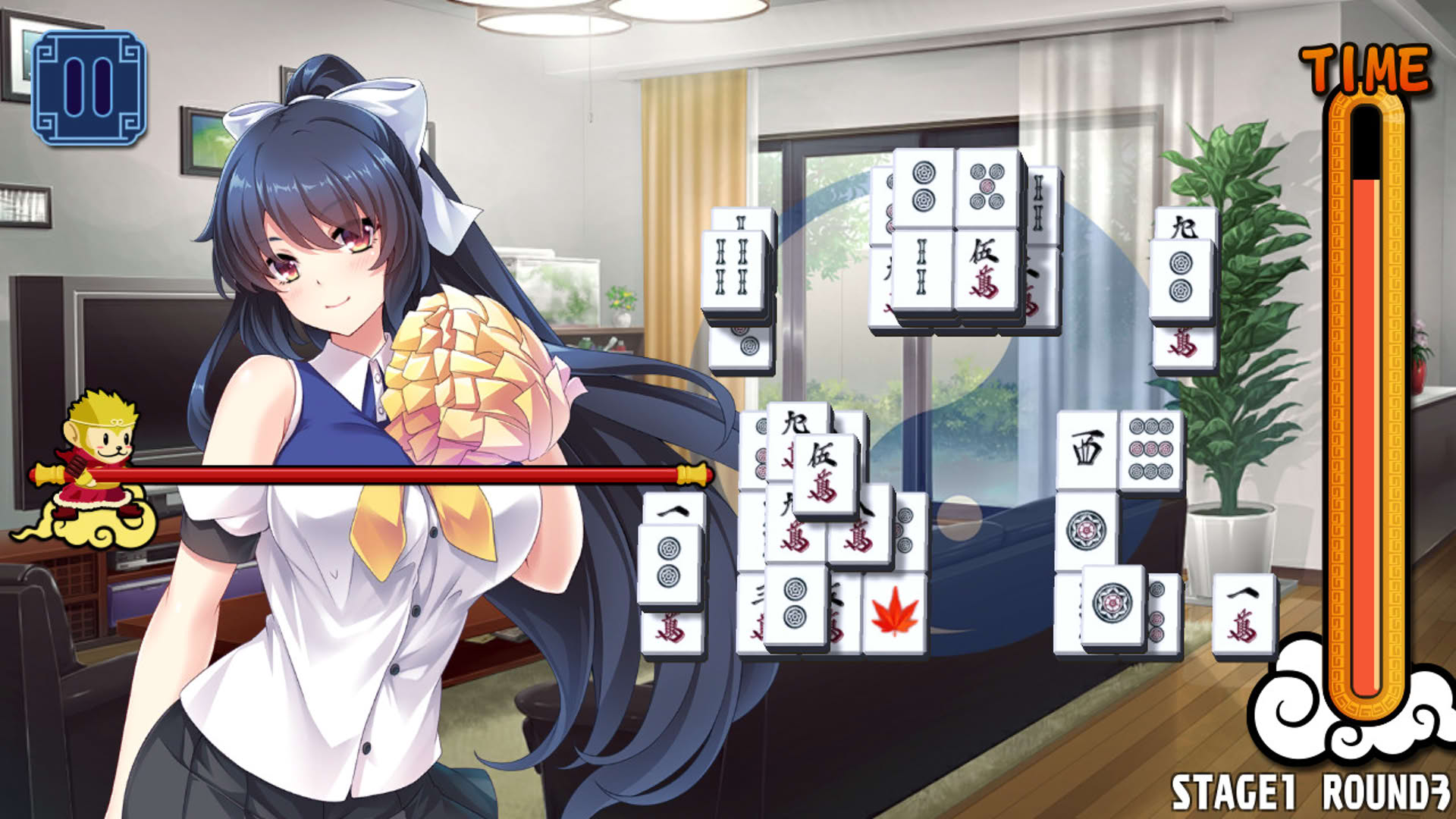 Screenshot for Pretty Girls Mahjong Solitaire: Blue