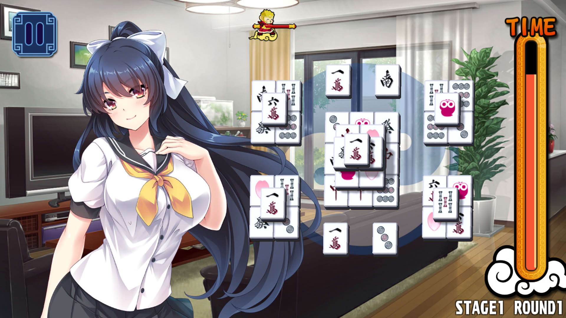 Screenshot for Pretty Girls Mahjong Solitaire: Blue