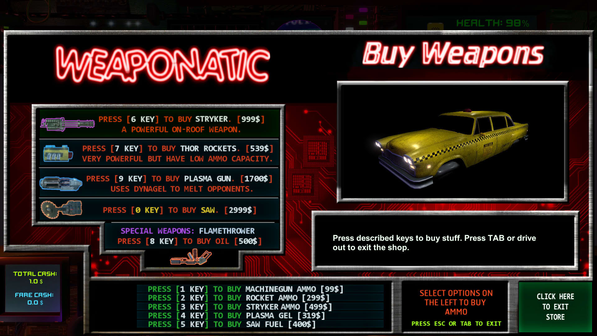 Screenshot for CyberTaxi