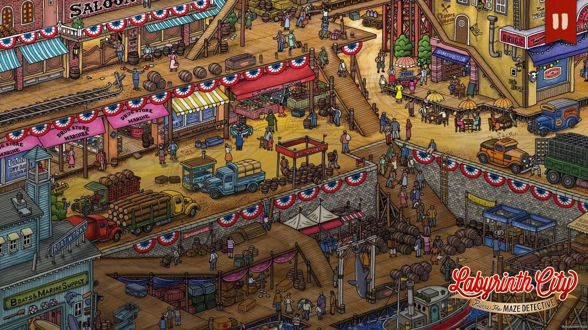 Screenshot for Labyrinth City: Pierre the Maze Detective