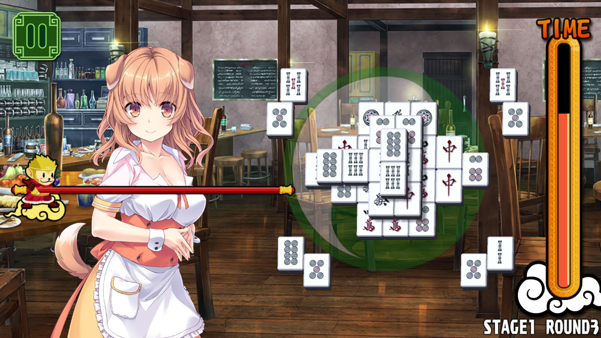 Screenshot for Pretty Girls Mahjong Solitaire: Green