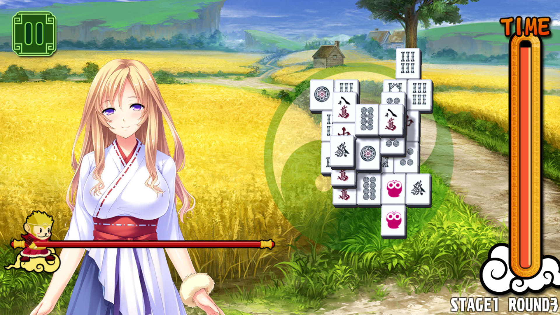 Screenshot for Pretty Girls Mahjong Solitaire: Green