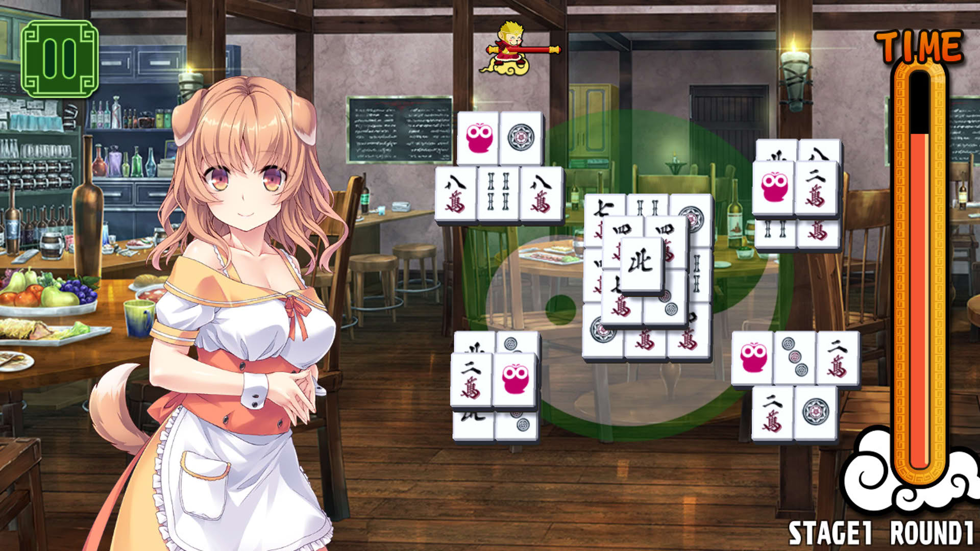 Screenshot for Pretty Girls Mahjong Solitaire: Green