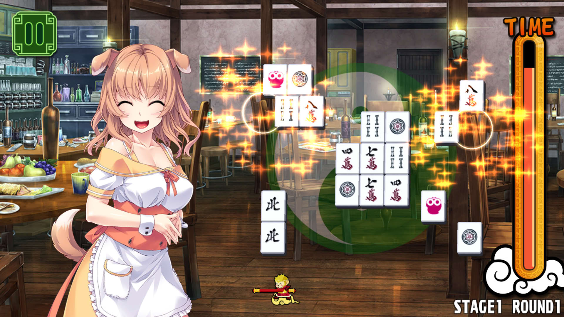 Screenshot for Pretty Girls Mahjong Solitaire: Green
