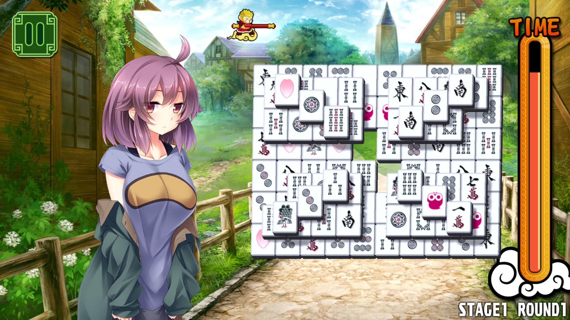 Screenshot for Pretty Girls Mahjong Solitaire: Green