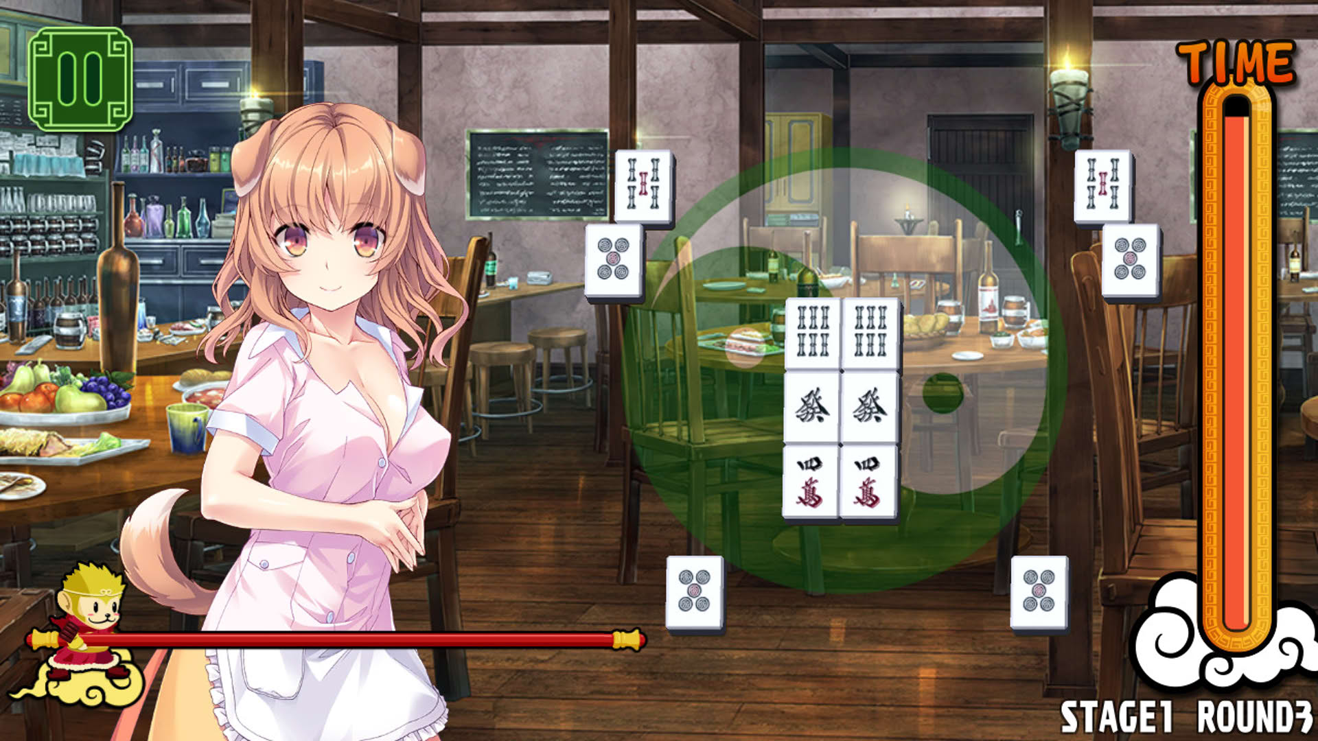 Screenshot for Pretty Girls Mahjong Solitaire: Green