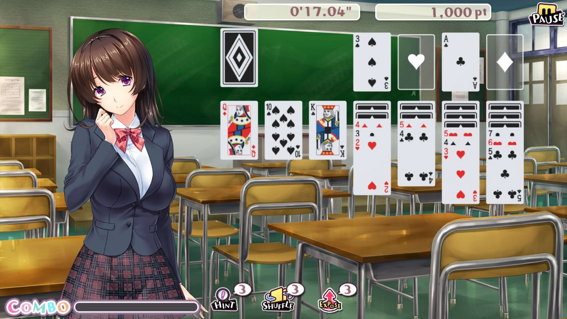 Screenshot for Pretty Girls Klondike Solitaire