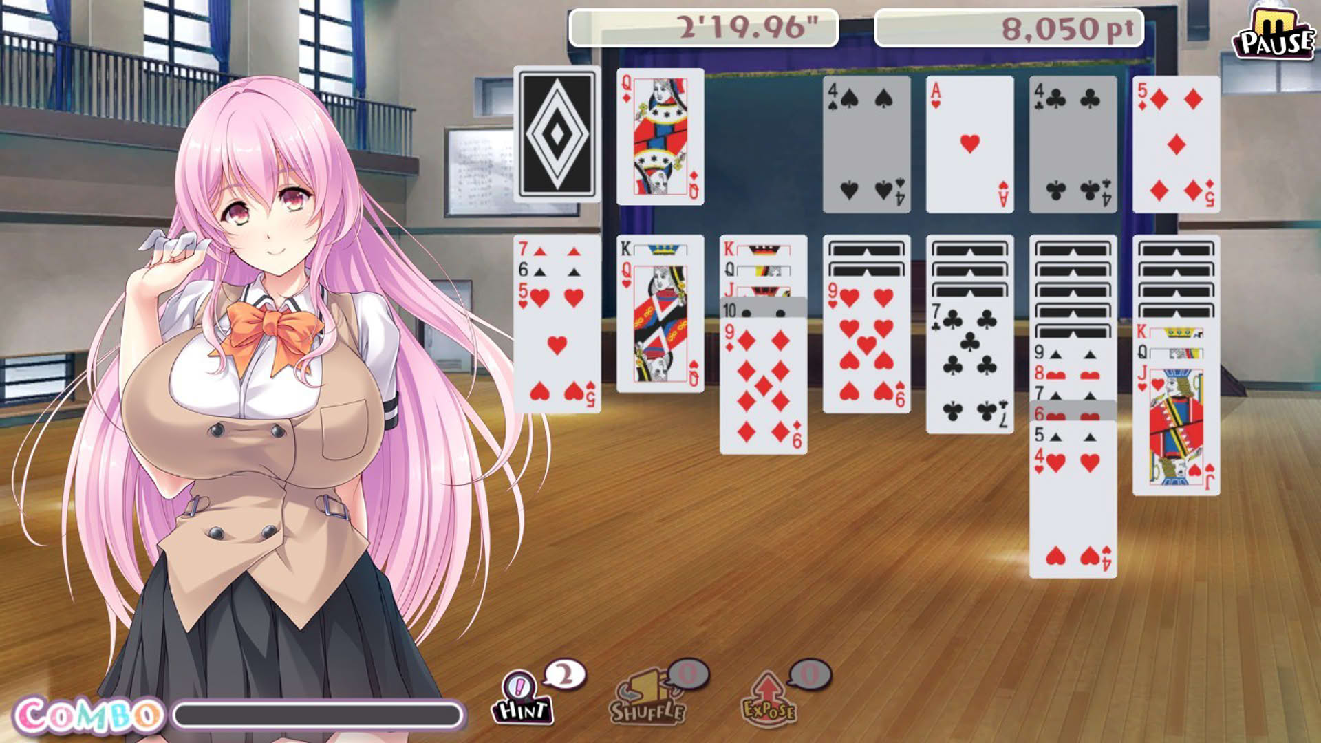 Screenshot for Pretty Girls Klondike Solitaire