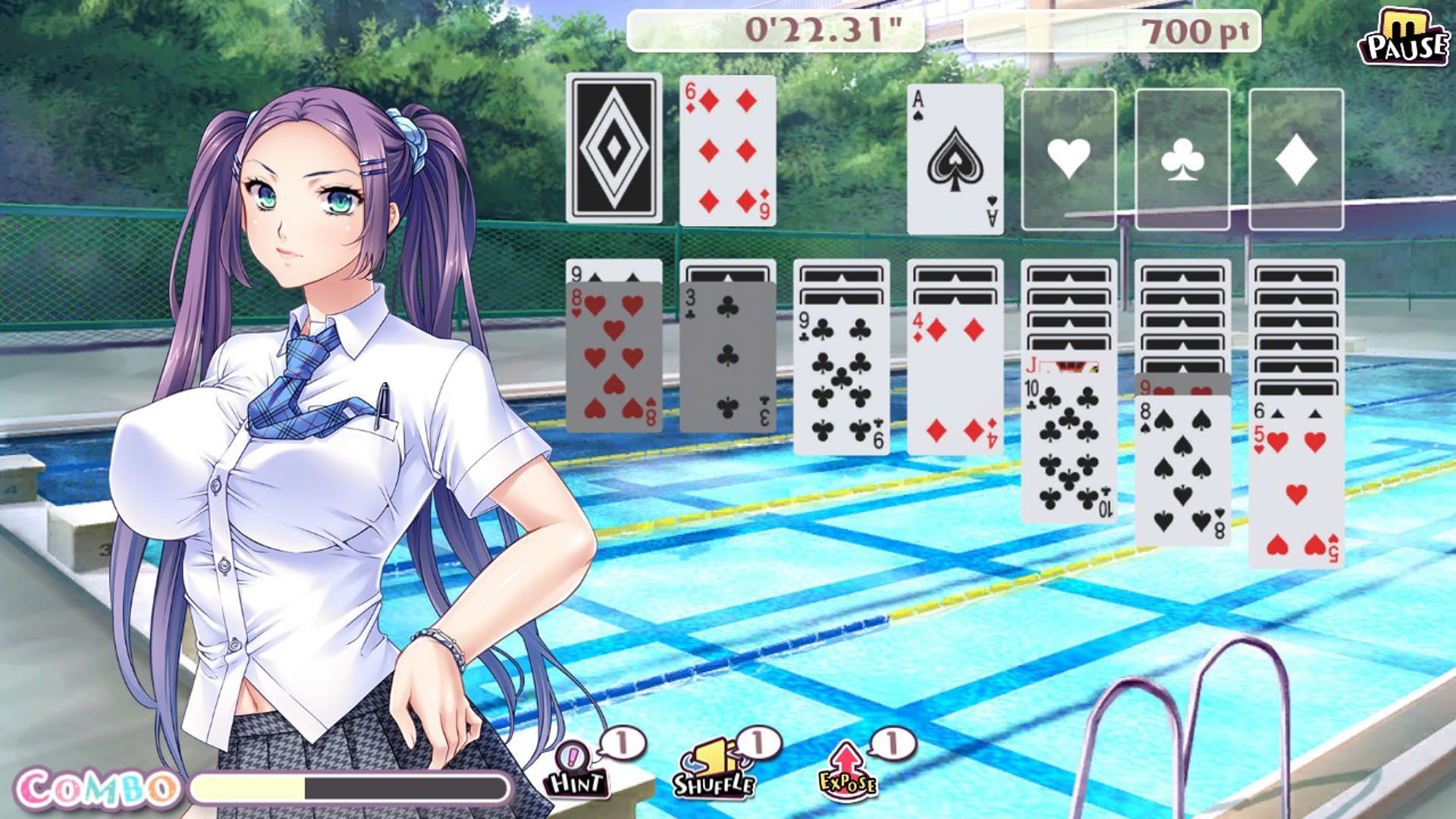 Screenshot for Pretty Girls Klondike Solitaire