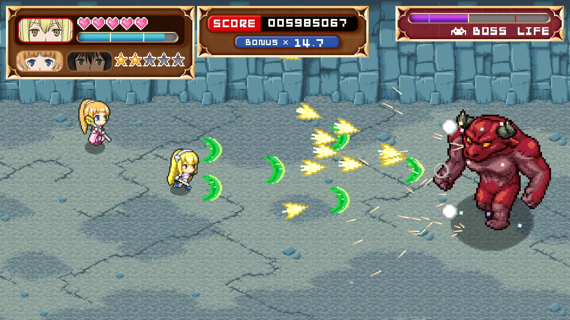 Screenshot for Is It Wrong to Try to Shoot 'em Up Girls in a Dungeon?