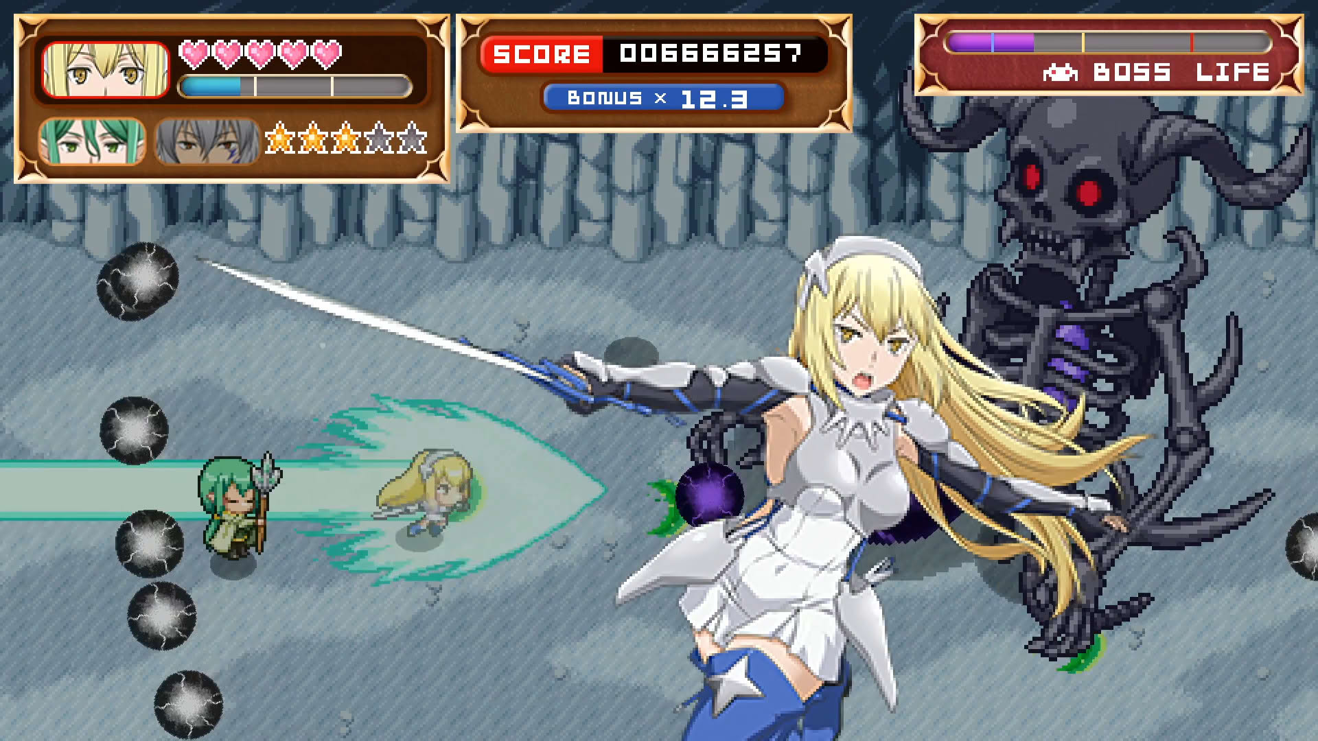 Screenshot for Is It Wrong to Try to Shoot 'em Up Girls in a Dungeon?