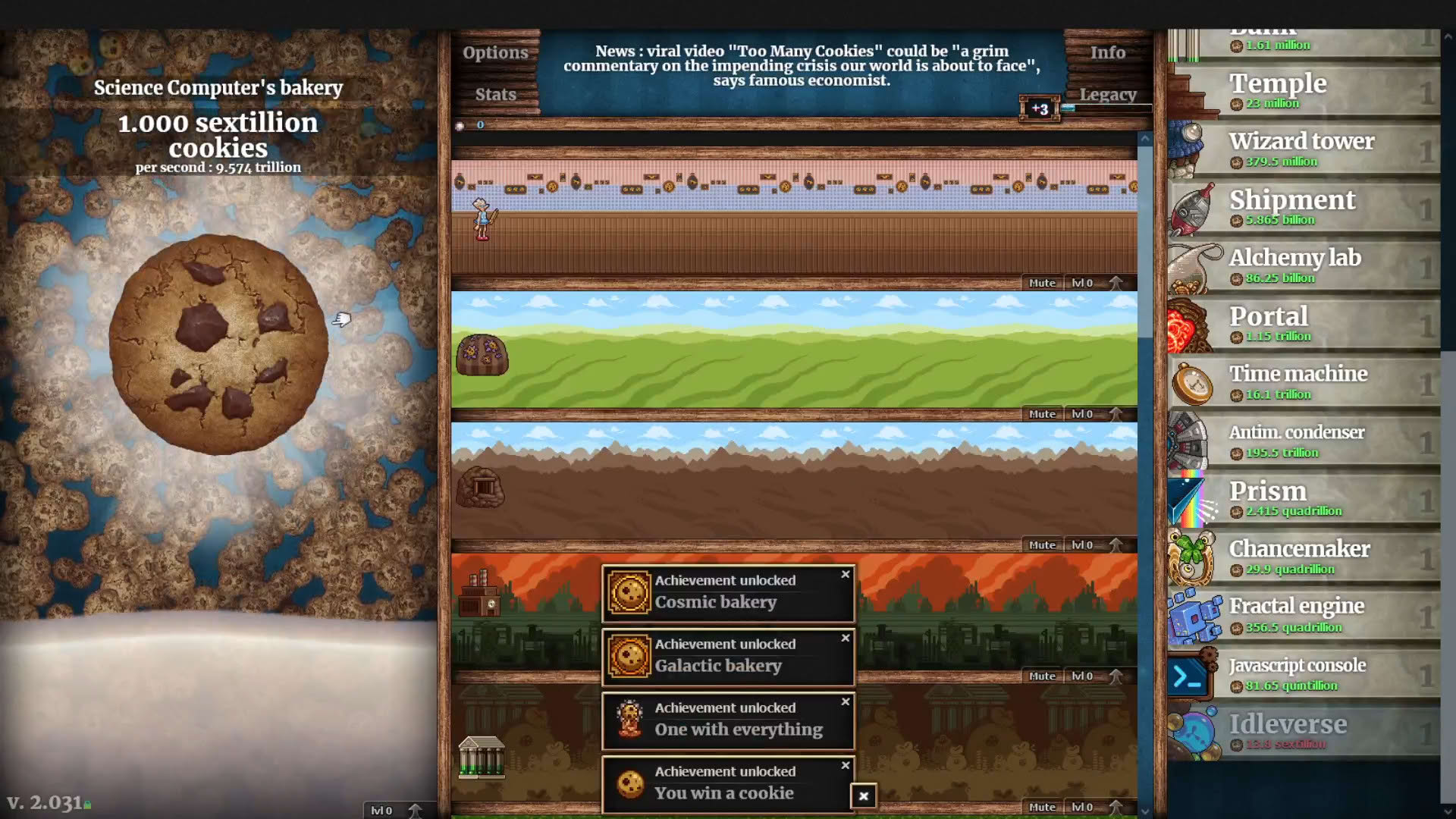 Screenshot for Cookie Clicker
