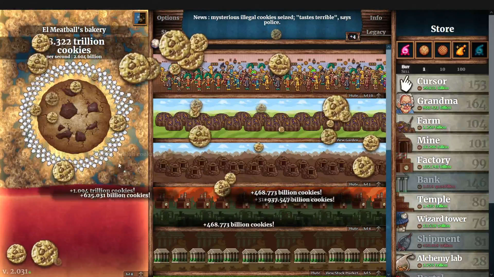 Screenshot for Cookie Clicker