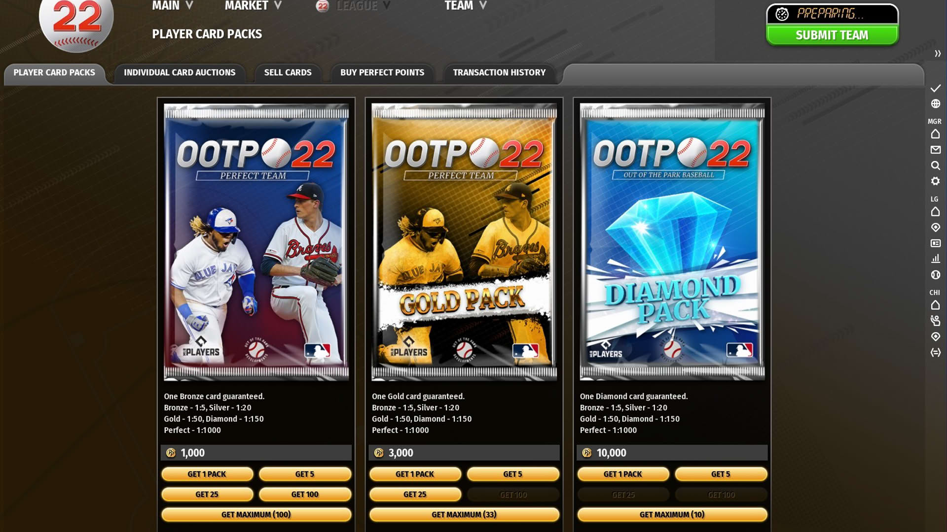 Screenshot for Out of the Park Baseball 22