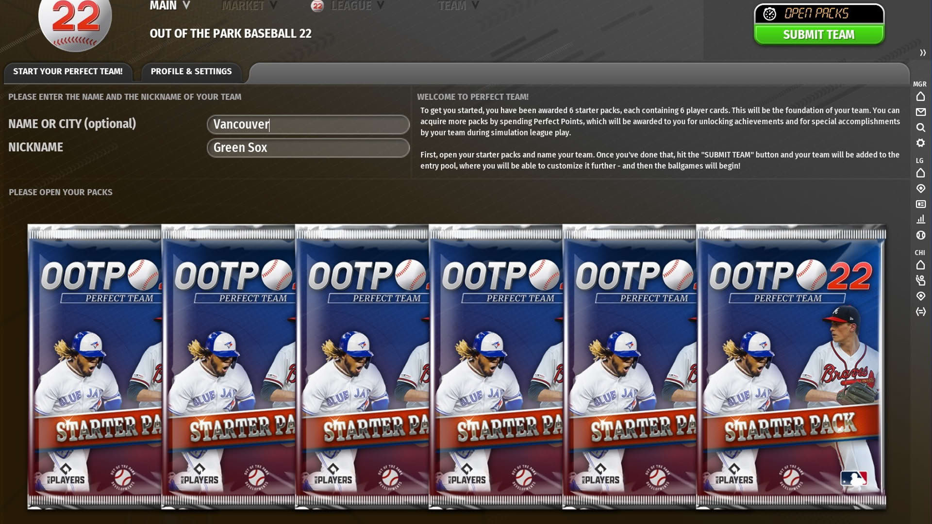 Screenshot for Out of the Park Baseball 22