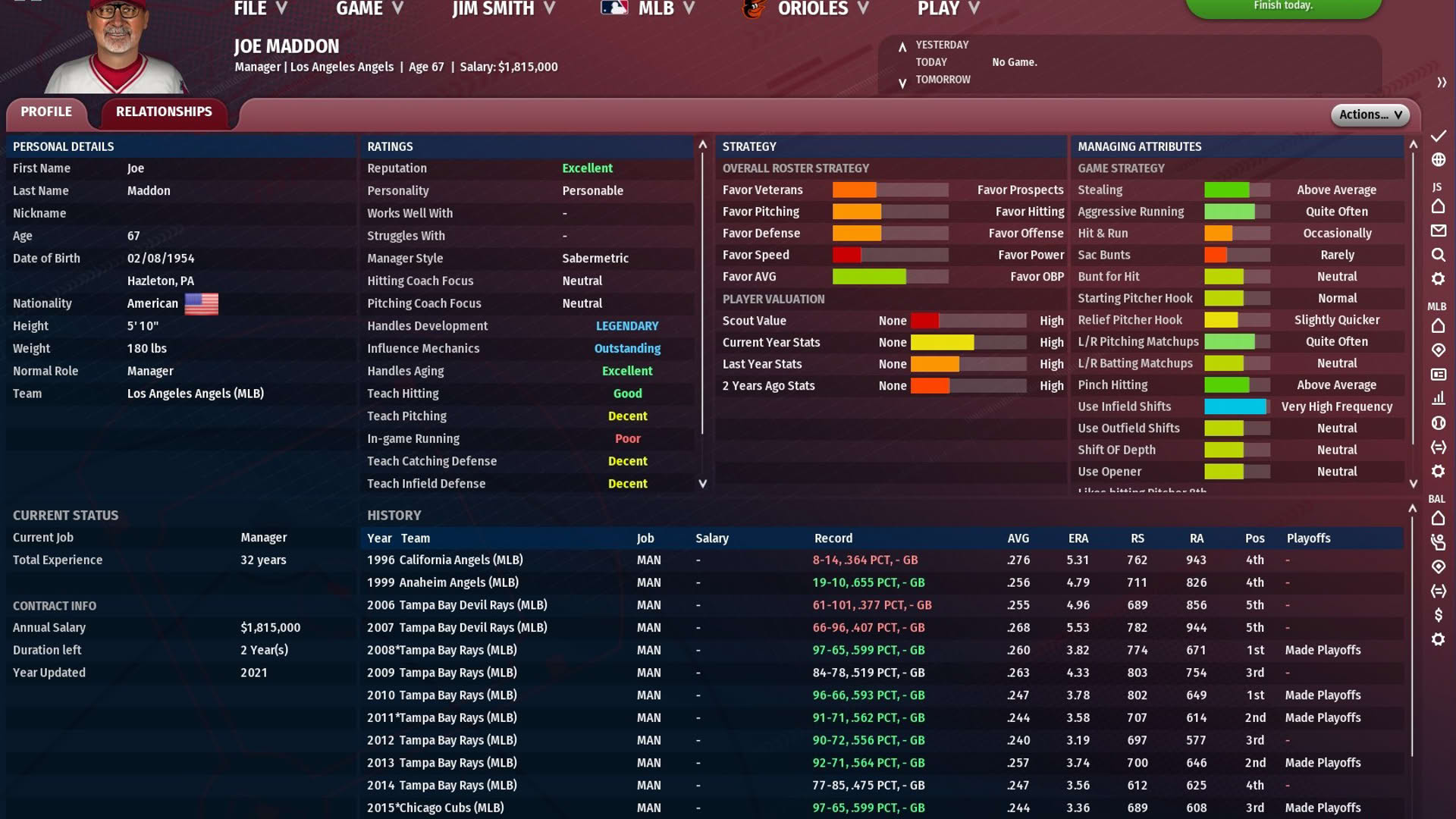 Screenshot for Out of the Park Baseball 22
