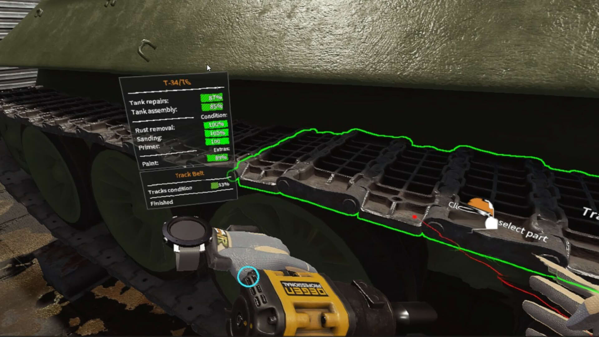 Screenshot for Tank Mechanic Simulator VR
