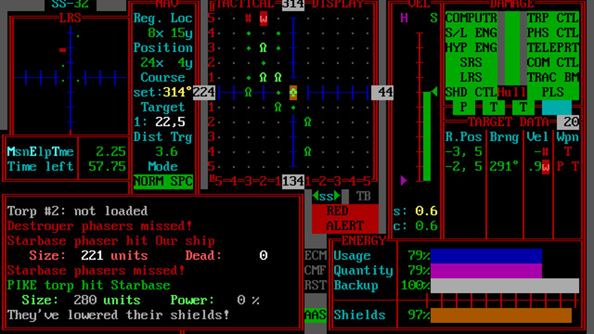 Screenshot for Star Fleet II: Krellan Commander