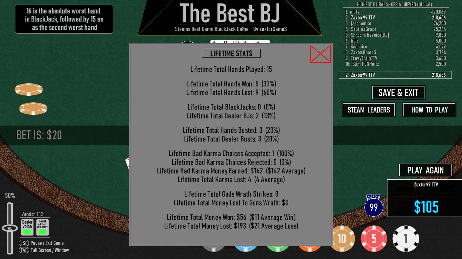 Screenshot for The Best BJ