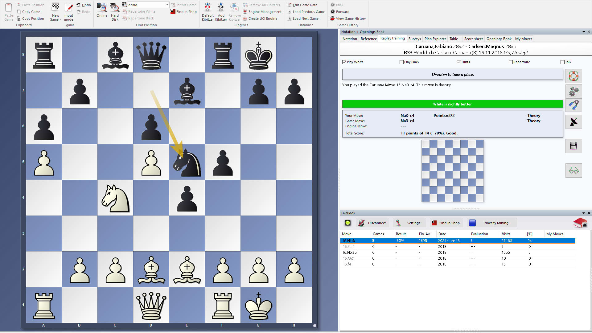 Screenshot for ChessBase 16: Steam Edition