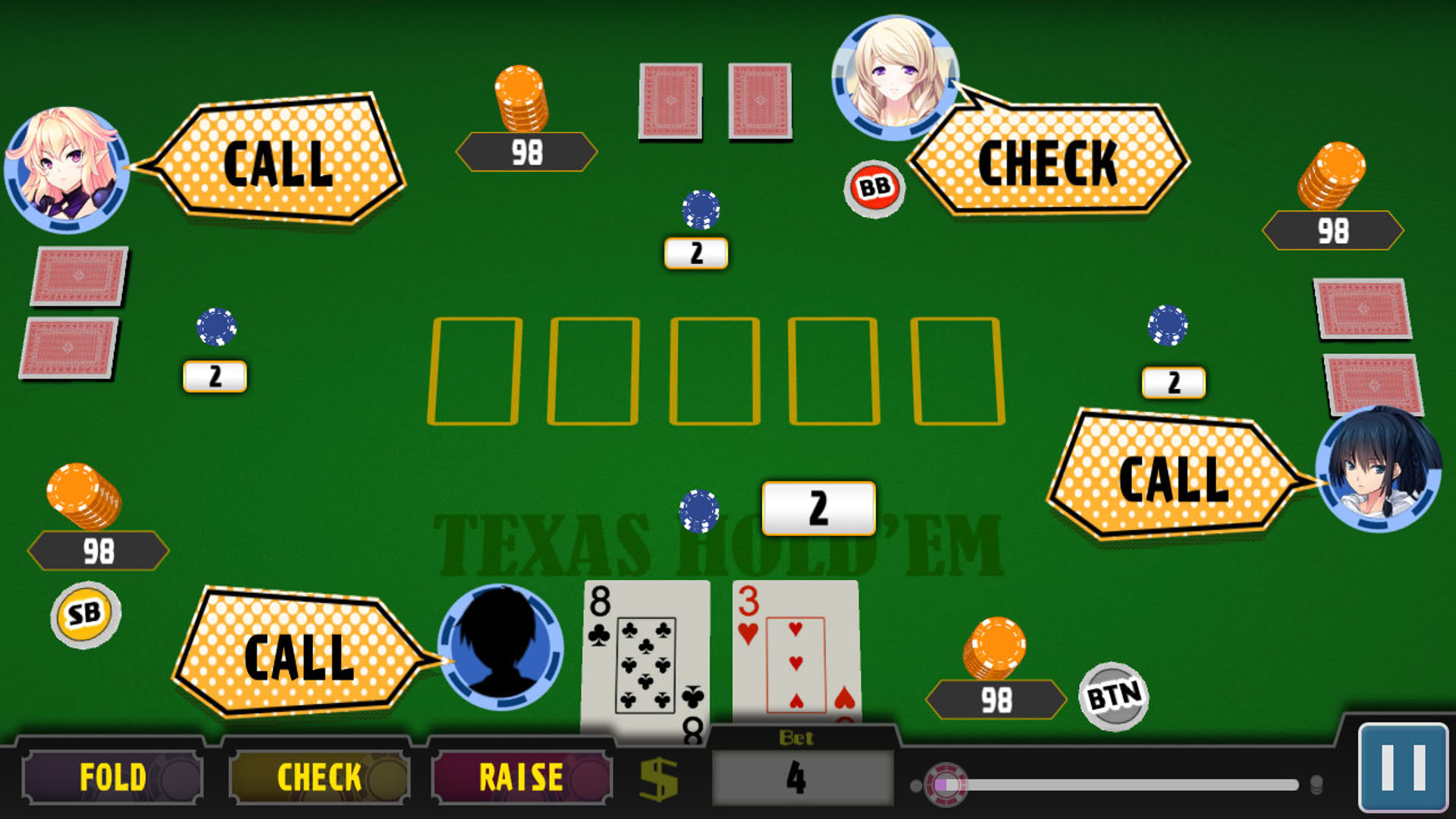 Screenshot for Poker Pretty Girls Battle: Fantasy World Edition