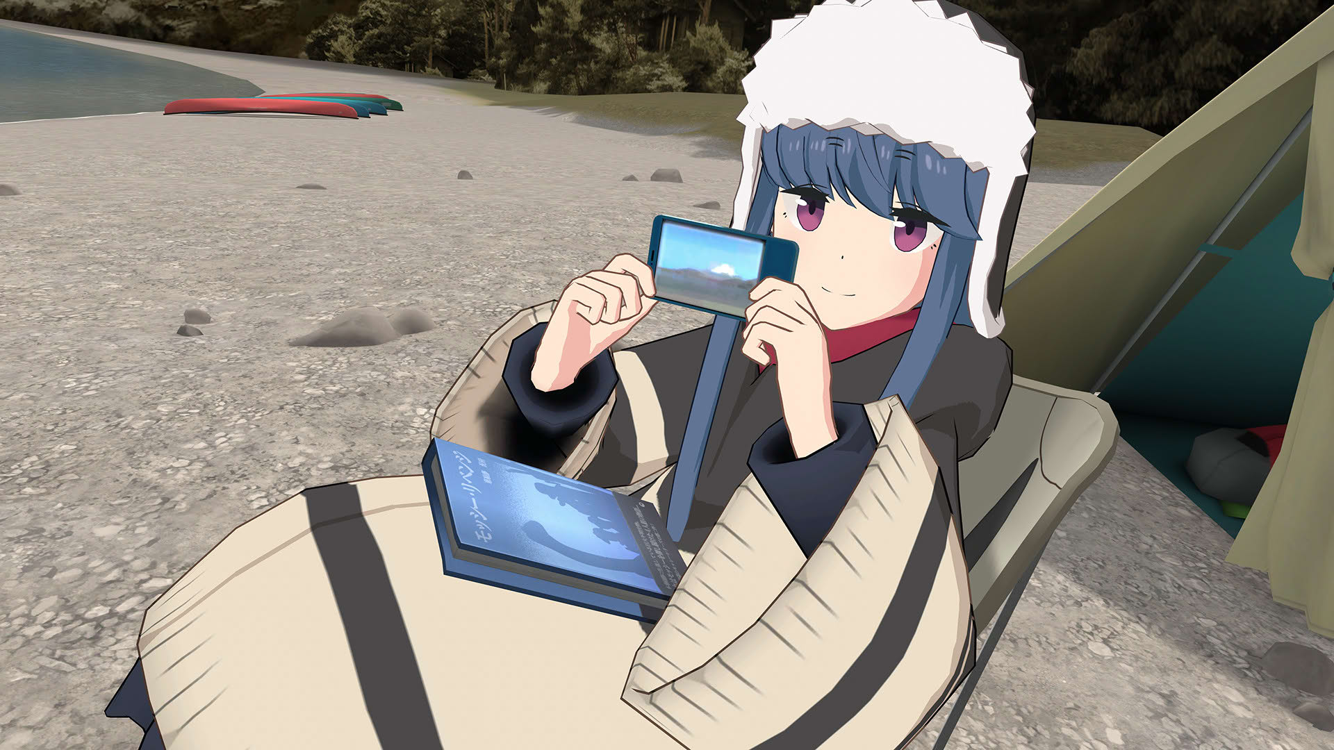 Screenshot for Laid-Back Camp: Virtual - Lake Motosu
