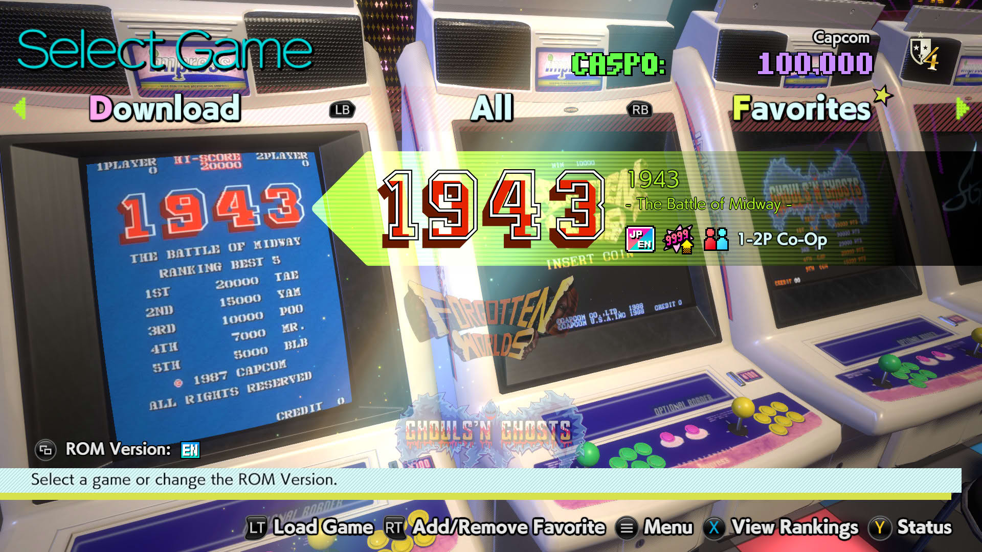 Screenshot for Capcom Arcade Stadium