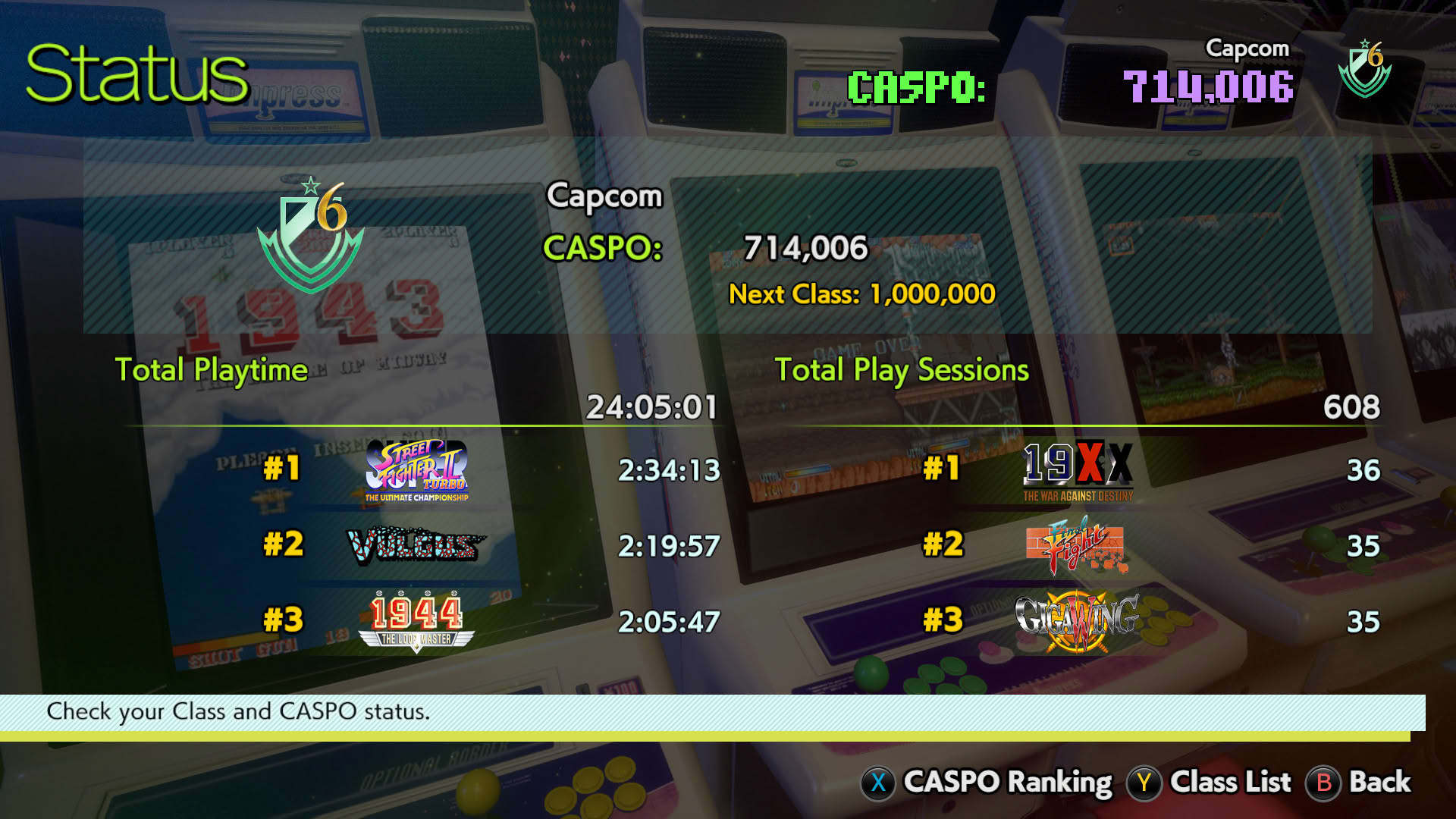 Screenshot for Capcom Arcade Stadium