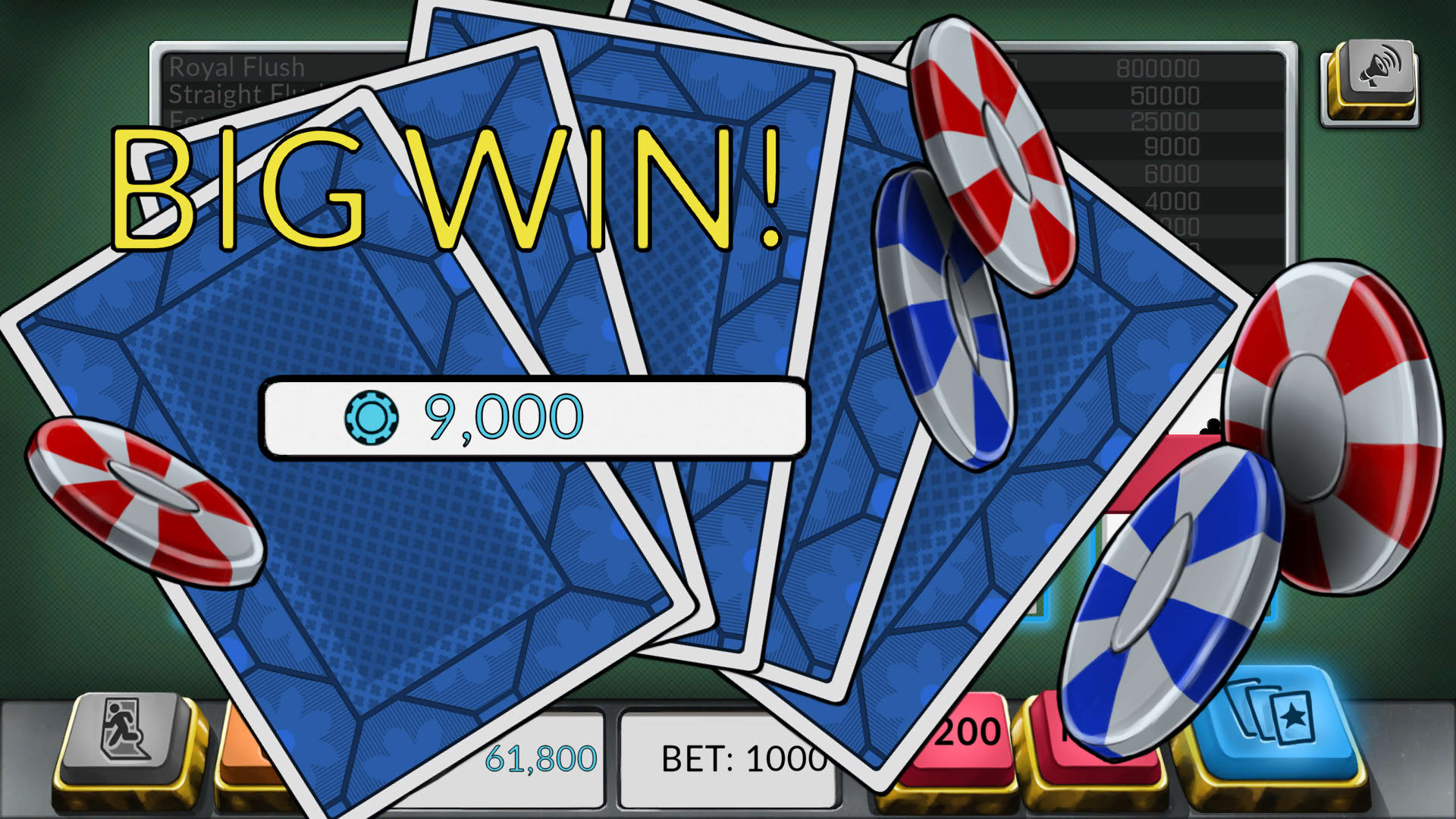 Screenshot for Four Kings: Video Poker