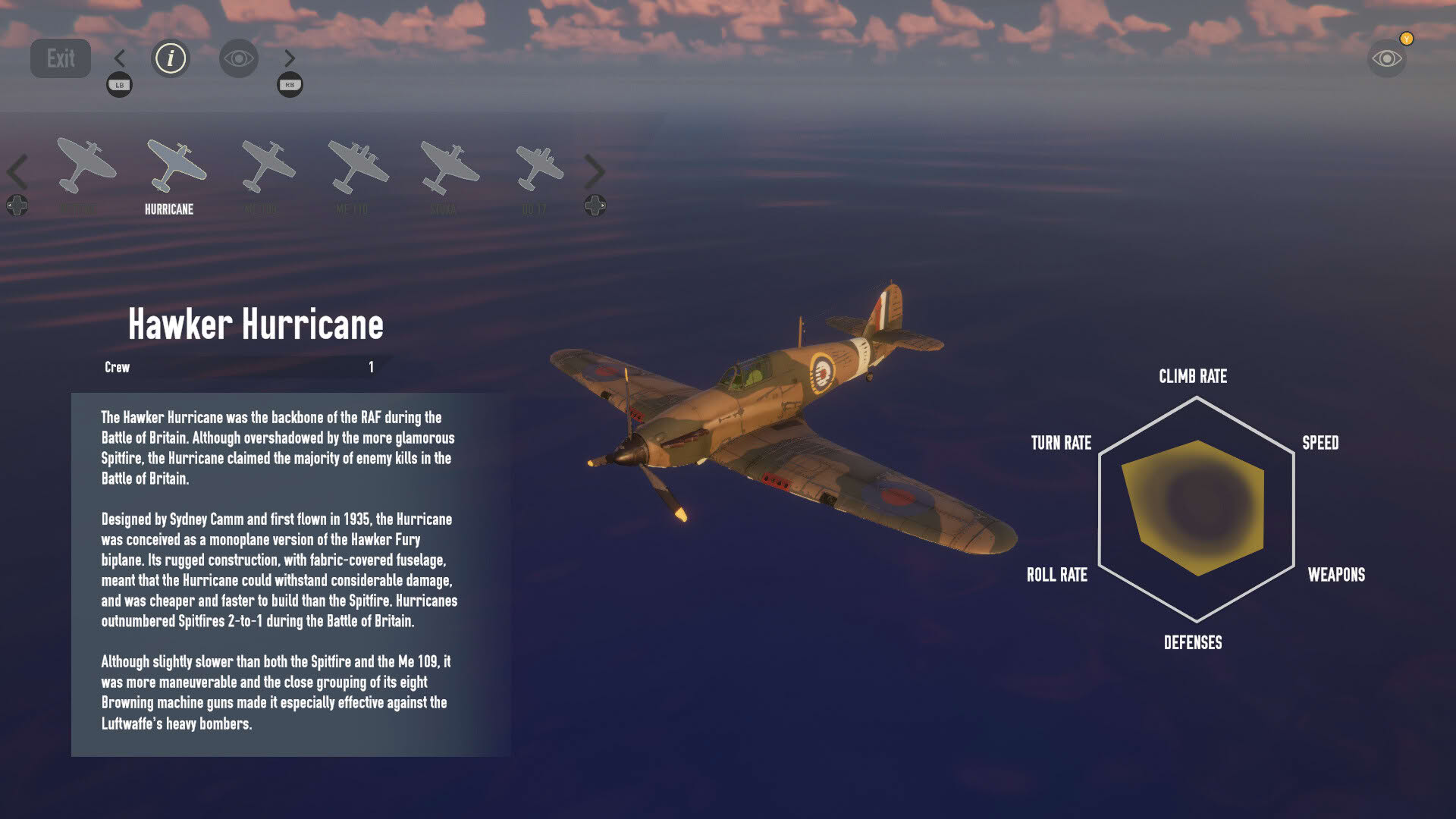 Screenshot for Scramble: Battle of Britain