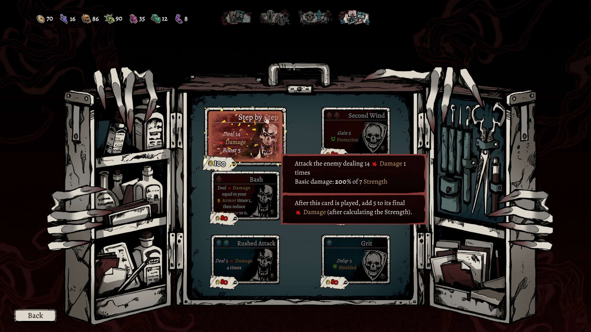 Screenshot for Nadir: A Grimdark Deckbuilder