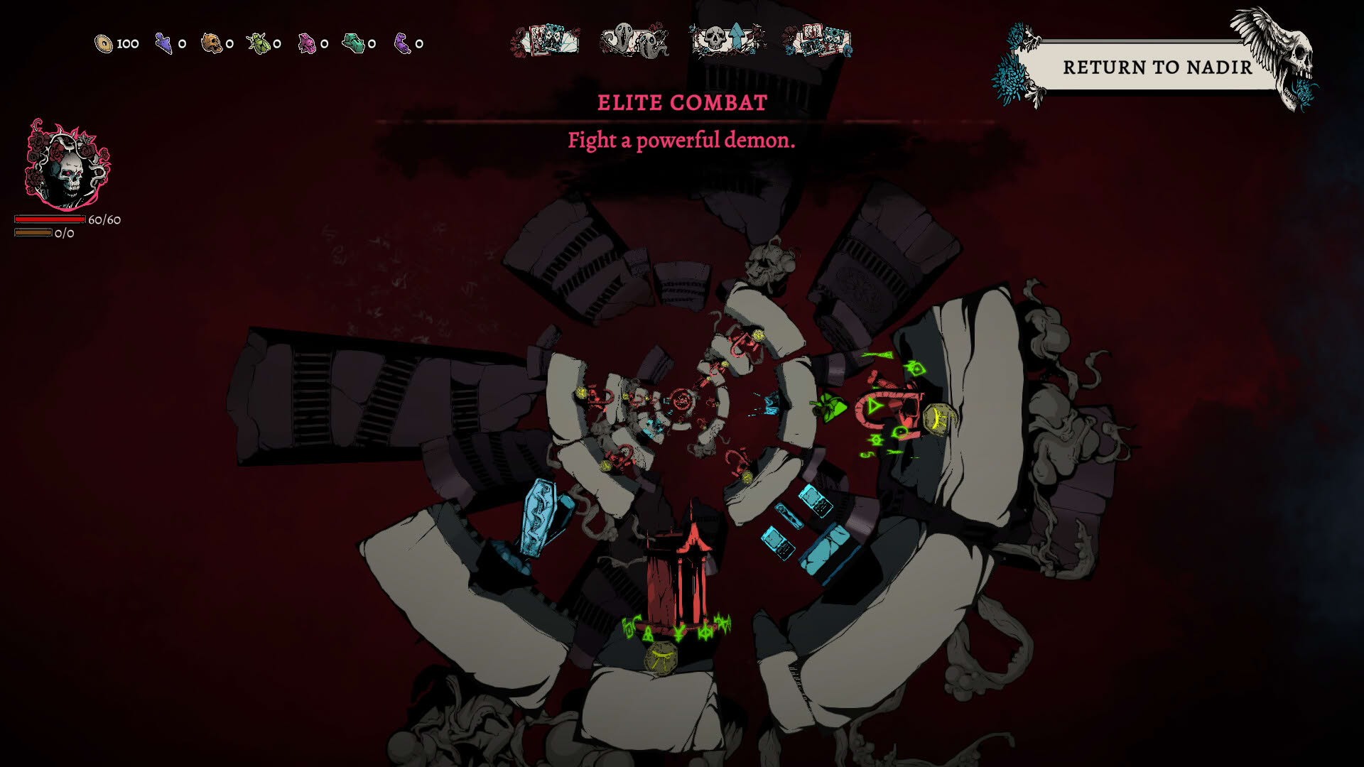 Screenshot for Nadir: A Grimdark Deckbuilder