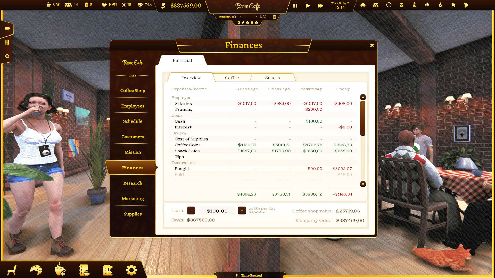 Screenshot for Espresso Tycoon