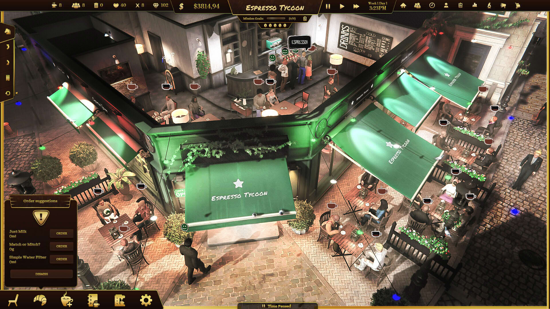 Screenshot for Espresso Tycoon