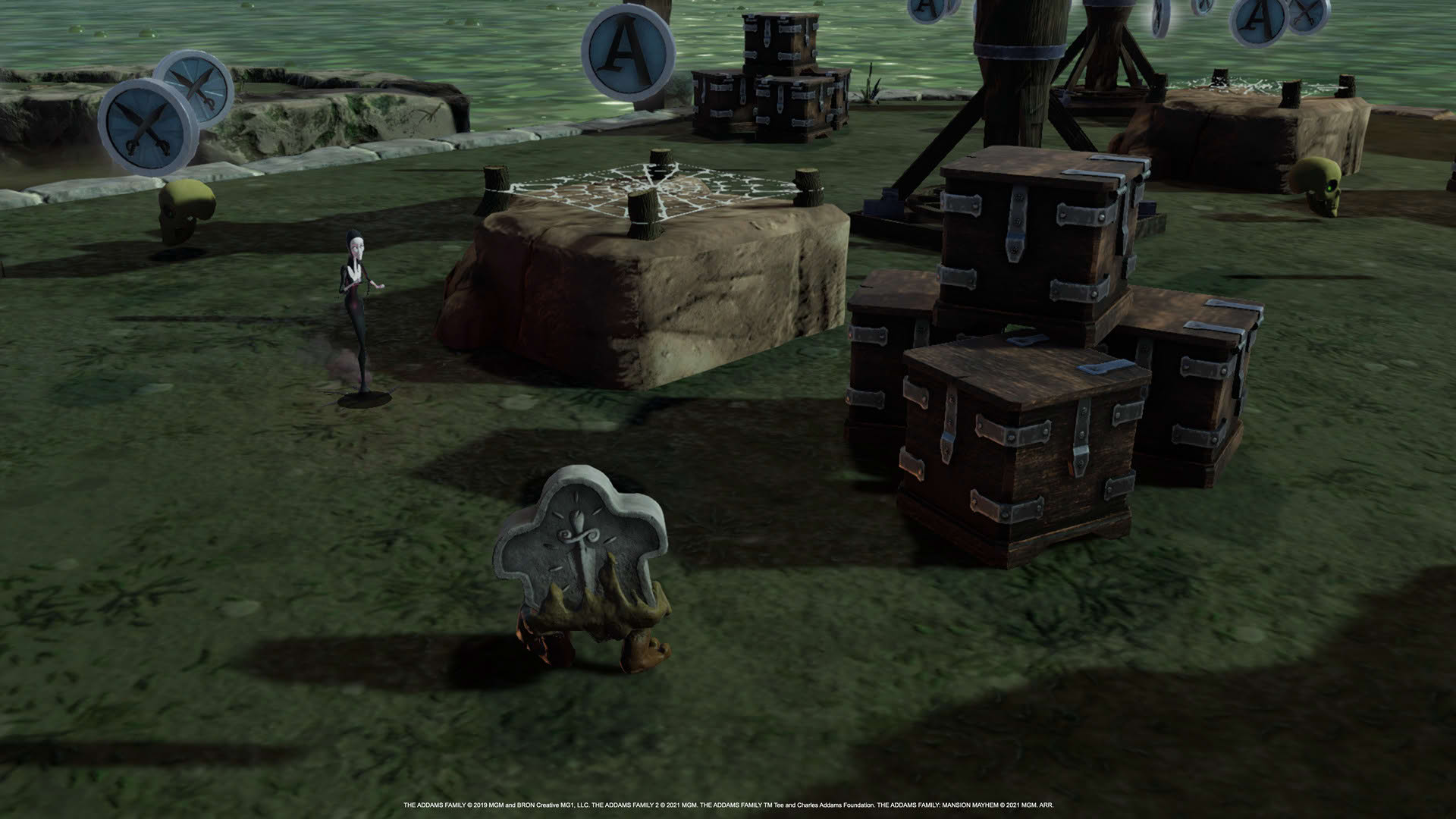 Screenshot for The Addams Family: Mansion Mayhem