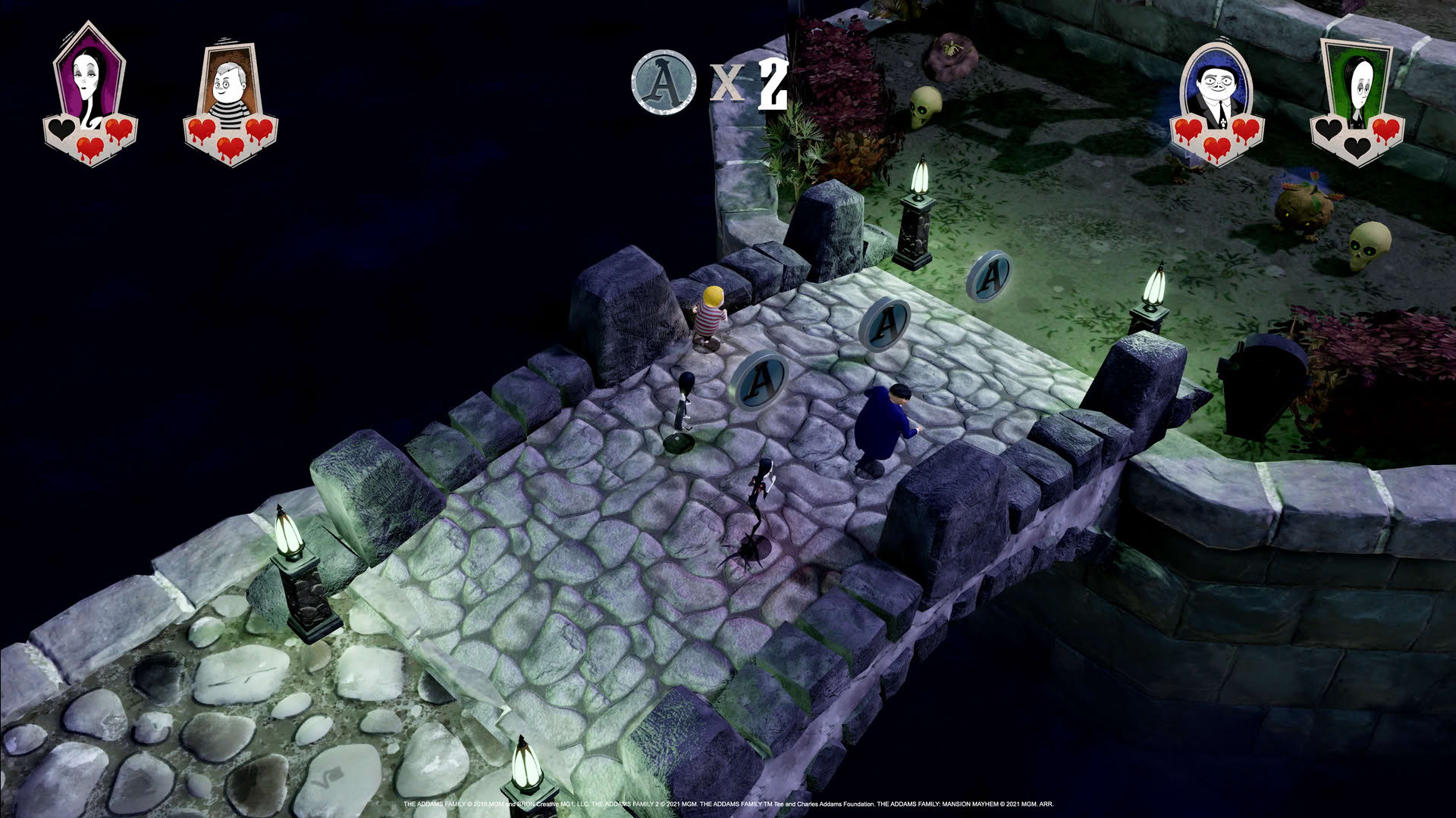 Screenshot for The Addams Family: Mansion Mayhem