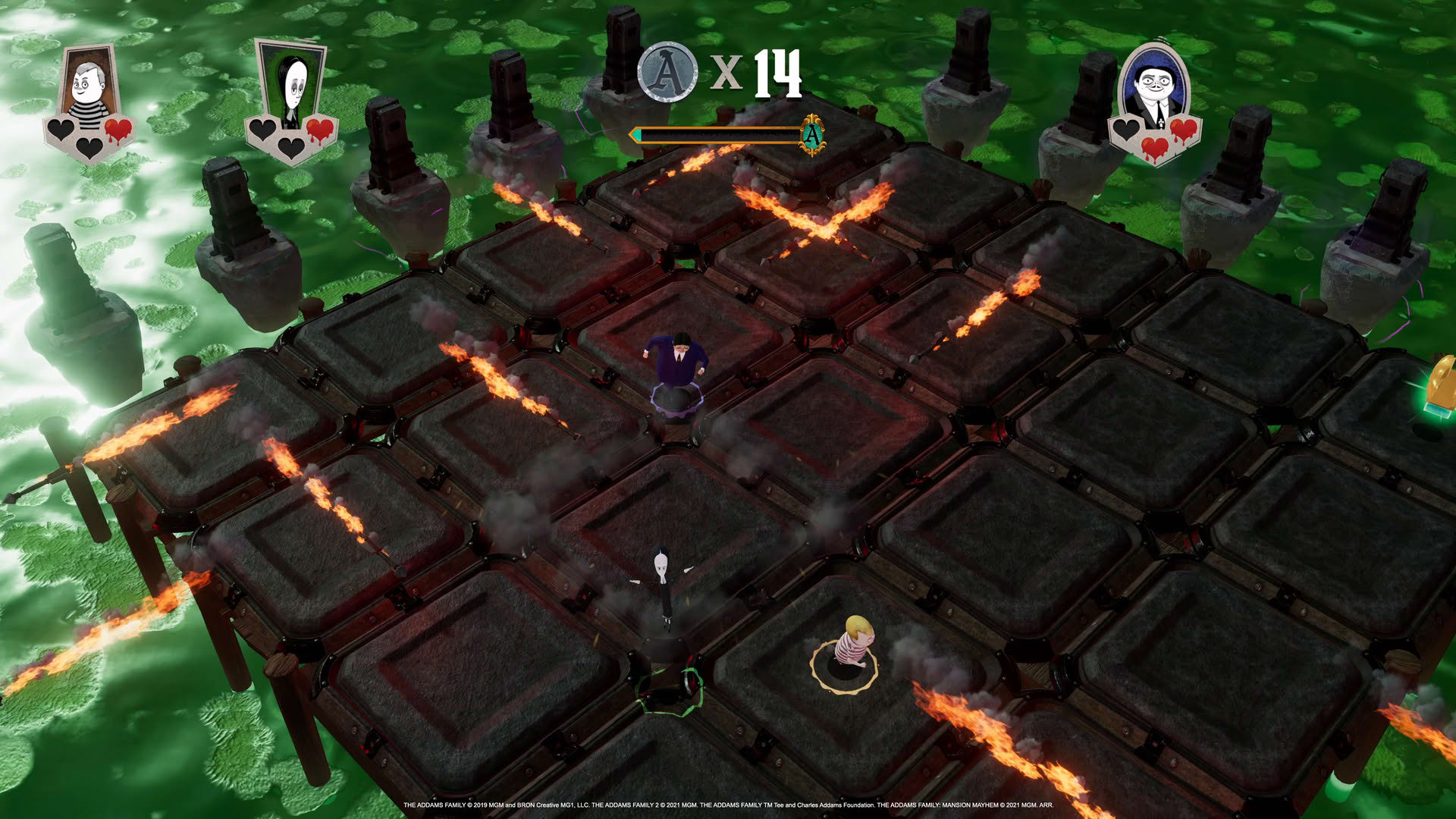 Screenshot for The Addams Family: Mansion Mayhem