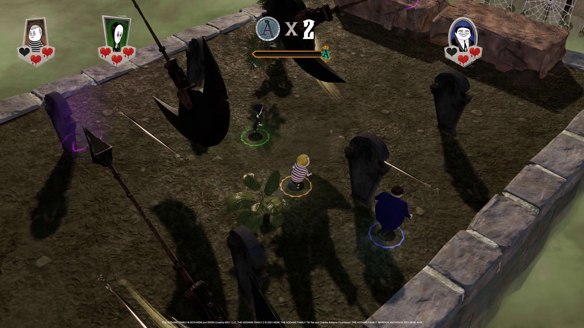 Screenshot for The Addams Family: Mansion Mayhem