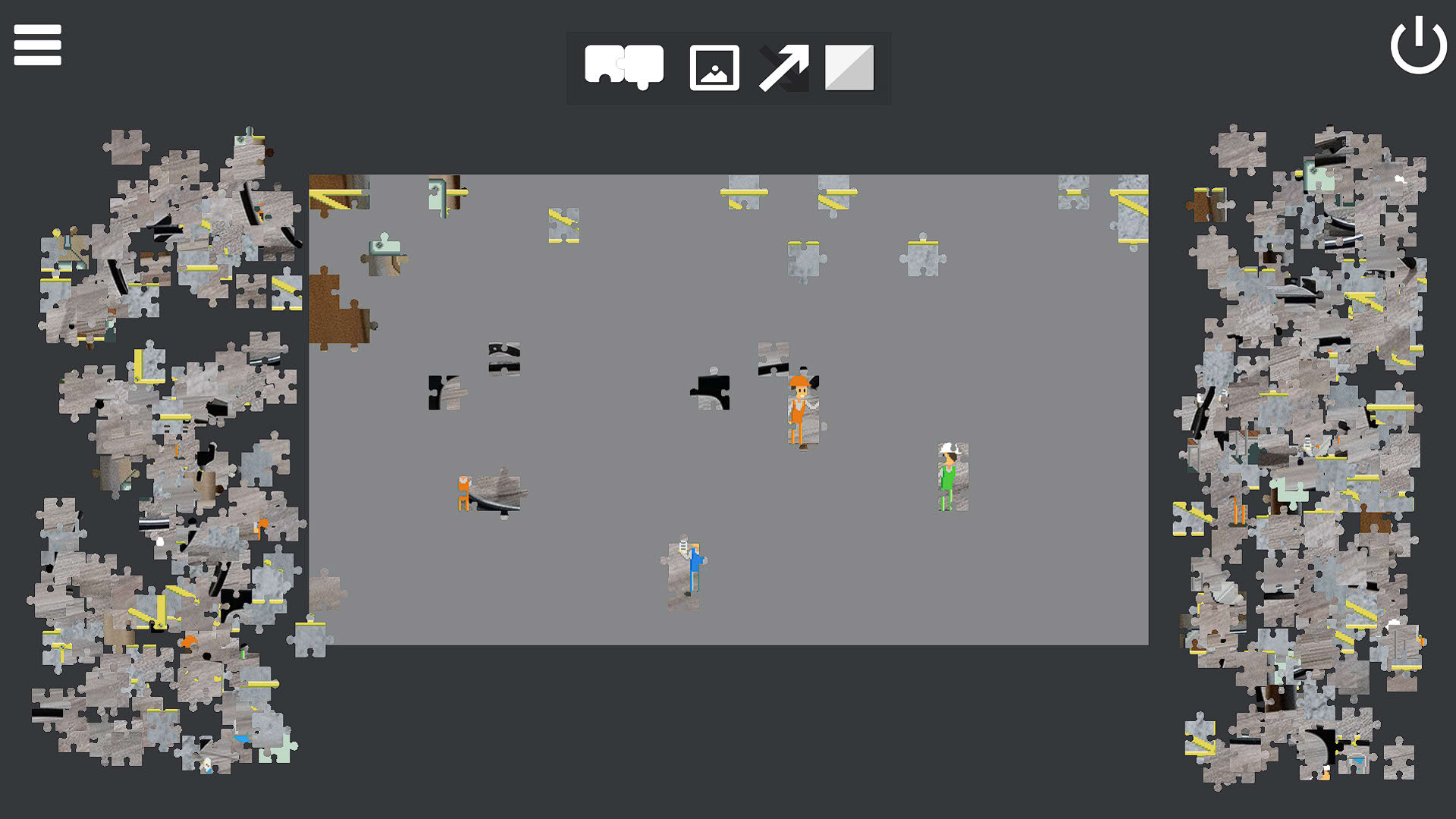Screenshot for Invisible Services: Pixel Art Jigsaw Puzzle