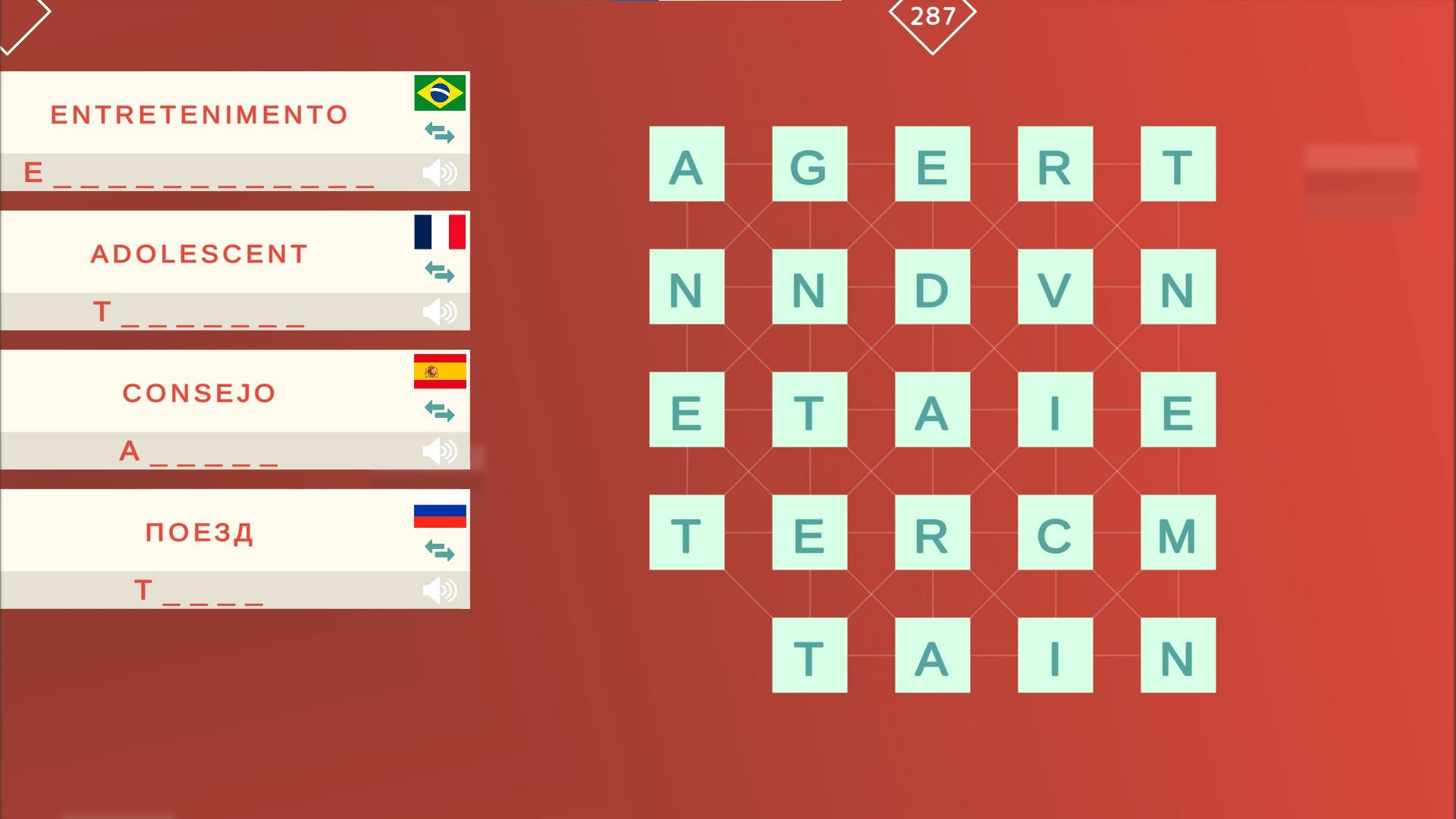 Screenshot for Mini Words: Polyglot
